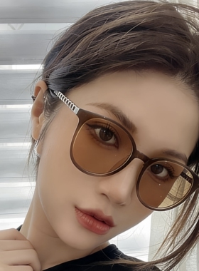 小香风大框防紫外线显脸小墨镜