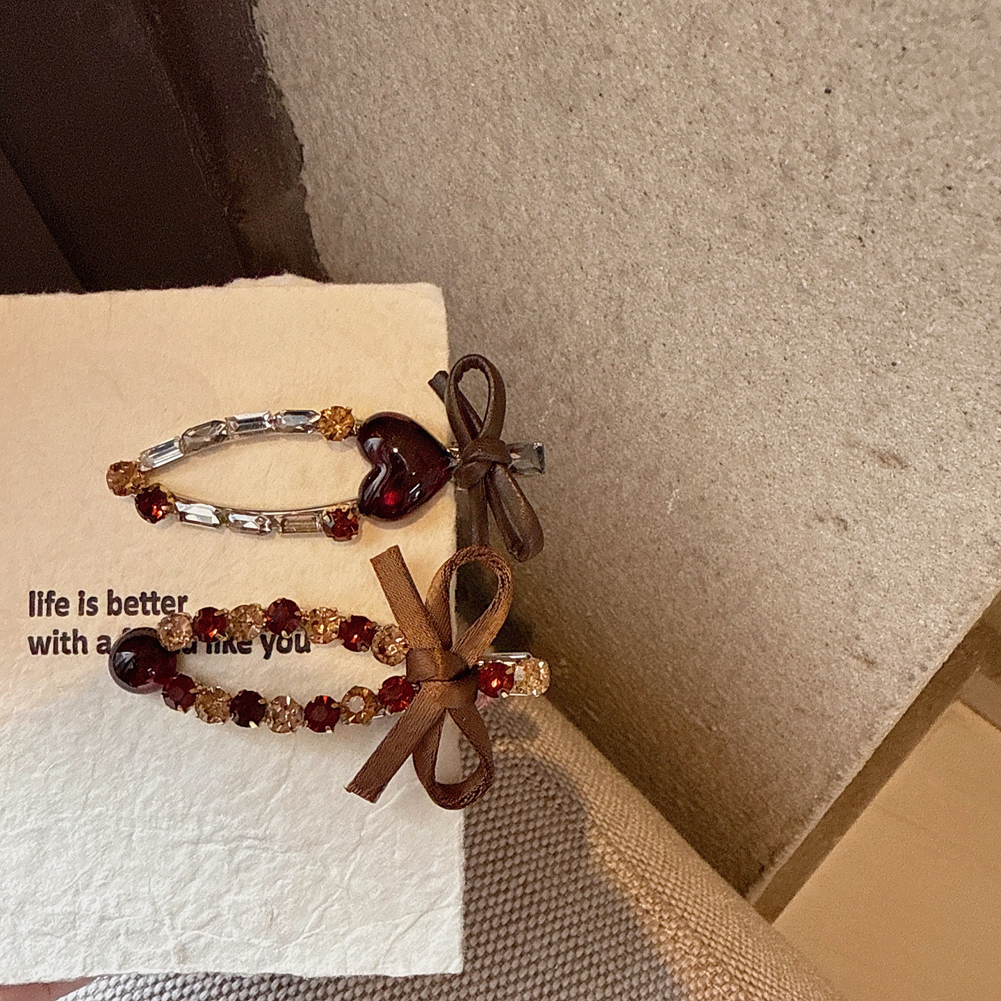 韩国时尚气质满钻蝴蝶结边夹发卡闪亮一字夹前额刘海夹侧边夹发夹