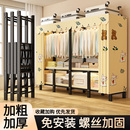 一体式 全钢架 免安装 折叠衣柜卧室家用简易布衣柜加厚出租房用组装