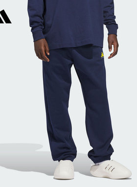 adidas阿迪达斯运动裤男子2026春季加绒篮球风休闲运动长裤JZ9531