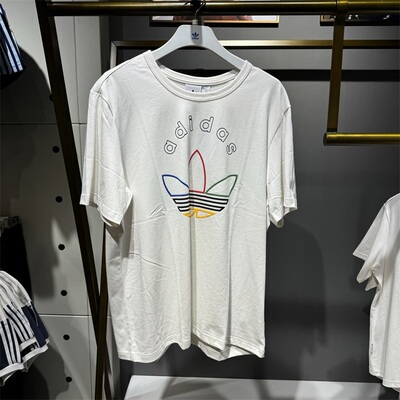 三叶草短袖男大logo运动T恤