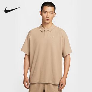 NIKE耐克男子短袖25夏季华夫格翻领POLO衫刺绣小勾T恤IF0377-247