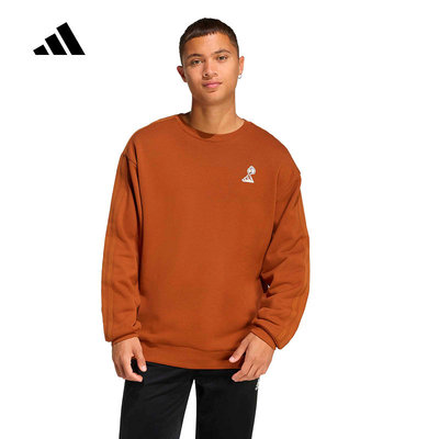 adidas阿迪达斯卫衣男2026春卡通圆领套头衫JZ5067 JZ5068 JZ5069