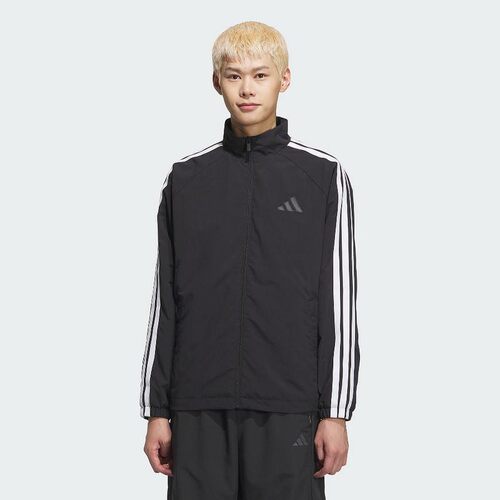 adidas阿迪达斯外套男新款春季新款三条纹梭织运动休闲夹克KC3892