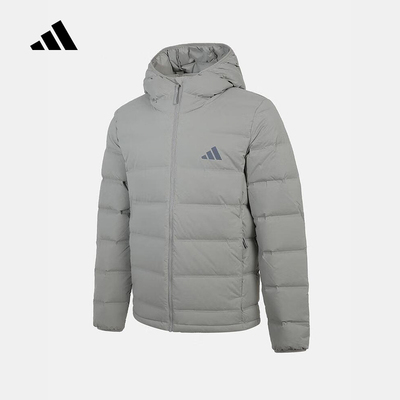adidas阿迪达斯外套男2025冬季连帽休闲运动羽绒服 KH3992 KH3993