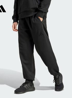 adidas阿迪达斯男裤2024冬季新款运动休闲裤宽松针织长裤 IX1252