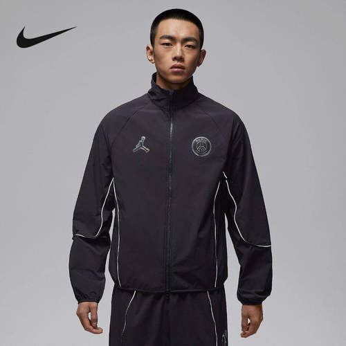 Nike耐克外套男新款春新款Jordan梭织立领休闲运动夹克IF3798-018