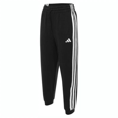 adidas阿迪达斯女裤2025春季新款三条纹宽松休闲运动长裤JZ2164