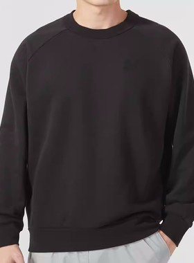 PUMA/彪马卫衣男女长袖宽松运动服加绒保暖休闲圆领套头衫 627451