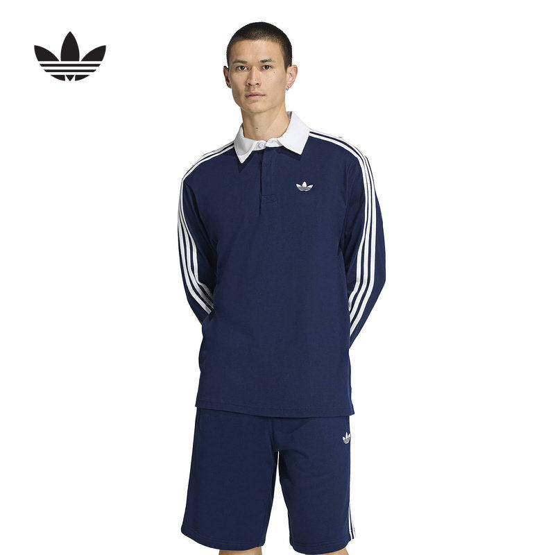 阿迪达斯三叶草长袖T恤男2026春POLO领套头衫KG3905 KE3574,运动服/休闲服装,运动POLO衫,淘宝优惠券,粉丝福利购,淘宝优惠卷