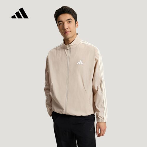 adidas阿迪达斯运动外套男新款夏梭织立领休闲夹克KR2520 KR2521