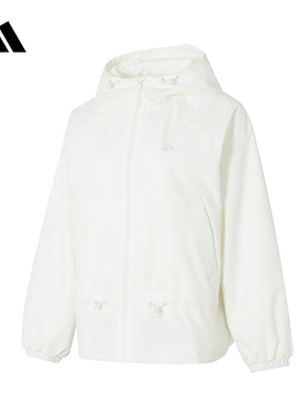 adidas阿迪达斯连帽外套女26春户外梭织夹克KS2807 KS2808 KS2809