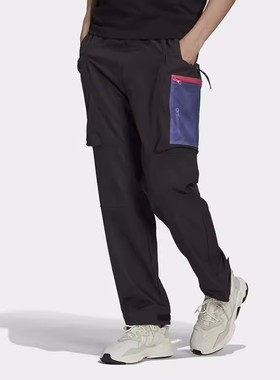 adidas阿迪达斯三叶草运动裤男子工装透气梭织长裤 H09349 H09350