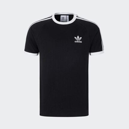 阿迪达斯三叶草短袖男子2025春季纯棉运动修身圆领透气T恤 KB2459
