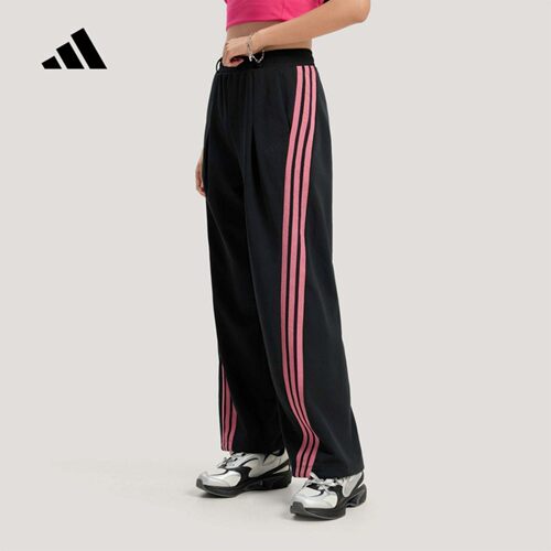 adidas阿迪达斯运动裤女新款春季舞动系列阔腿长裤KS2897 KS0035