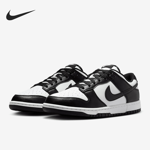 Nike耐克男鞋2026夏季DUNK LOW RETRO黑白熊猫低帮板鞋HF5441-100
