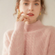 女软糯亲肤山羊绒毛衣打底衫 2024秋冬款 重磅三股加厚半高领羊绒衫