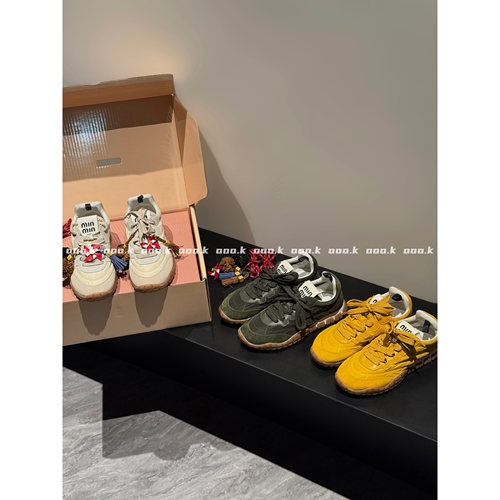 ooo.k / 新品 神仙单品！复古风圆头做旧系带德训鞋女