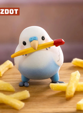 新品PLZDOT文明小鸟芋圆MINIPROMAX盲盒迷你二代植绒公仔手办摆件