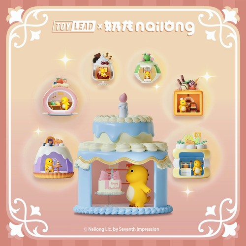 新品TOY LEAD 奶龙甜品系列场景手办盲盒可爱女学生玩具摆件礼物