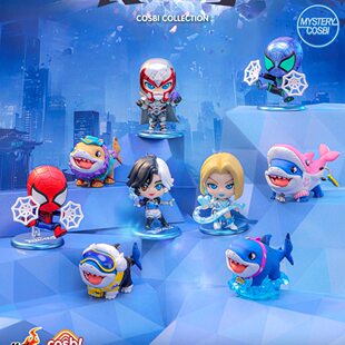 正版HotToys漫威争锋迷你人偶盲盒潮玩蜘蛛侠万磁王摆件漫威盲盒