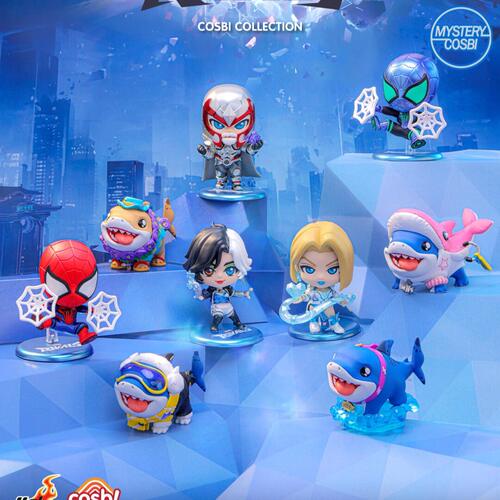 正版HotToys漫威争锋迷你人偶盲盒潮玩蜘蛛侠万磁王摆件漫威盲盒