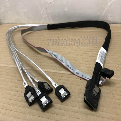 芬芳安费诺正向硬盘线MiniSAS SFF8087转4SATA直通阵列卡1分4*