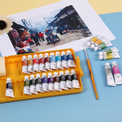 晨光（M&G）97631 毕加索水彩画颜料26色/盒 水彩画笔工具箱套装