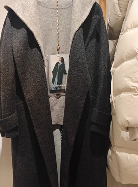 现货立发~本涩BSIEE专柜正品25冬撞色拼接羊毛大衣F10310Y01-1999