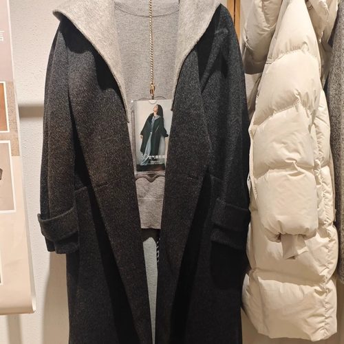 现货立发~本涩BSIEE专柜正品25冬撞色拼接羊毛大衣F10310Y01-1999