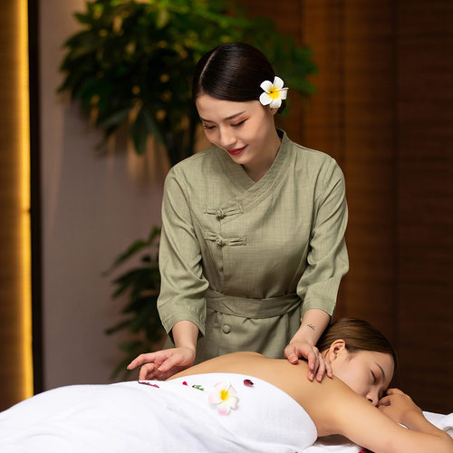 足疗技师工作服女沐足工衣k歌沐足技师工衣长裙遮肚子春秋七分袖s