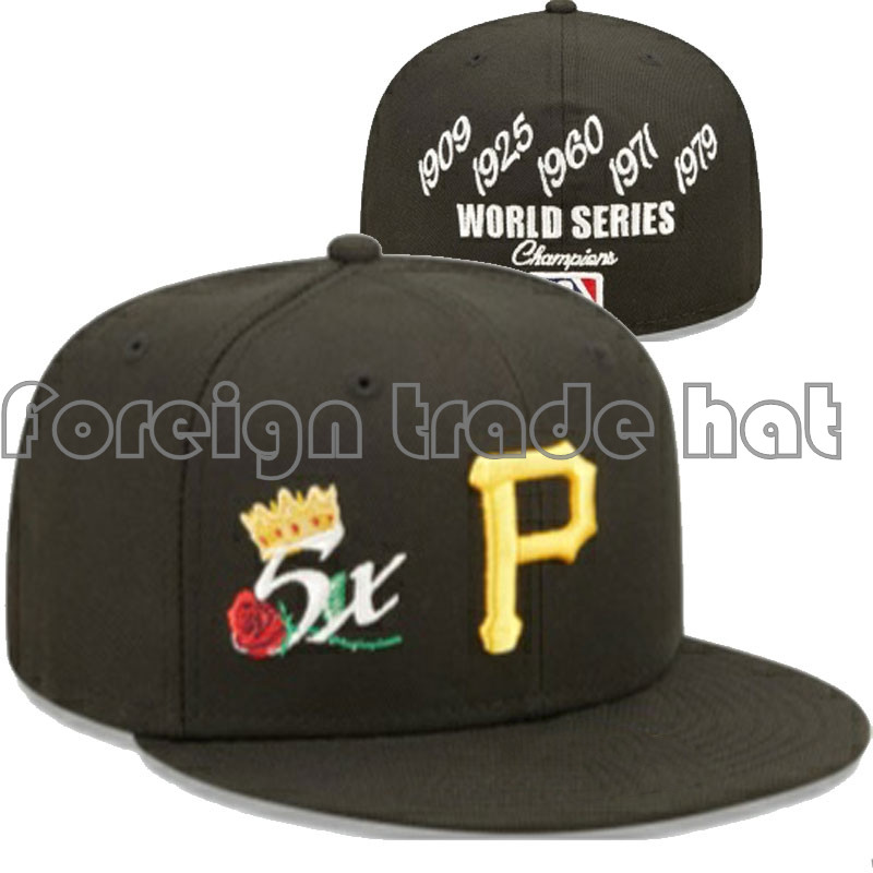 Export Hat Team Sox Fully Enclosed Non-Adjustable Hip-Hop Street Dance Embroider Sun Protection Baseball Cap Large Size Hat