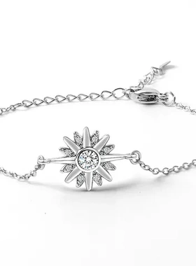 时尚八芒星太阳轻奢手链高级感ins风手饰不掉色原创设计女月小众