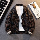 春秋夹男民族风潮牌外套高级感工装 男士 牛仔衣复古潮流痞帅夹克潮