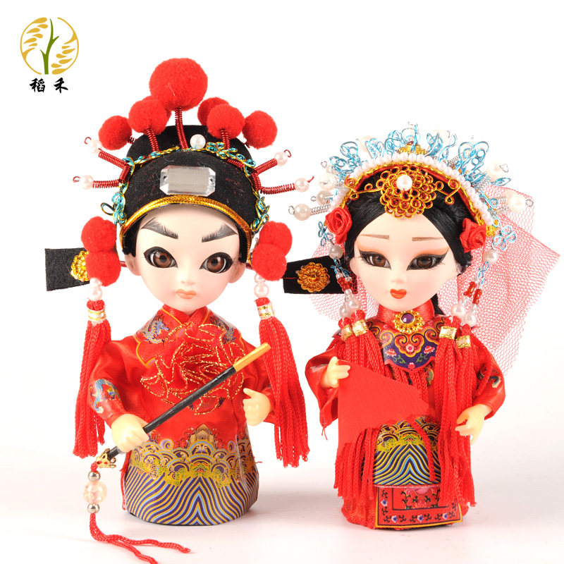 京剧人偶中国戏曲唐娃娃北京手工绢人家居装饰品摆件国潮特色礼品在类目 特色手工艺, 地区民间特色手工艺, 绢人中 - 来自Buy2taobao.com提供专业的淘宝代购服务