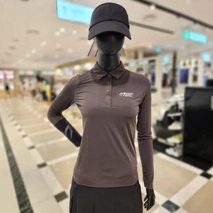 韩国高尔夫女装夏季兔耳冰丝冷感长袖t恤运动显瘦修身超薄打底衫