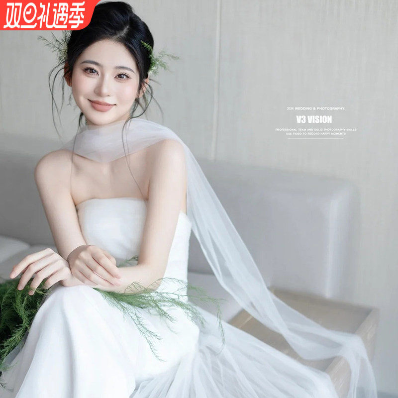 新娘纱巾长款围巾丝巾飘带脖纱披肩纱婚纱礼服晨袍写真旅拍配饰品,服饰配件/皮带/帽子/围巾,围巾/丝巾/披肩,淘宝优惠券,粉丝福利购,淘宝优惠卷