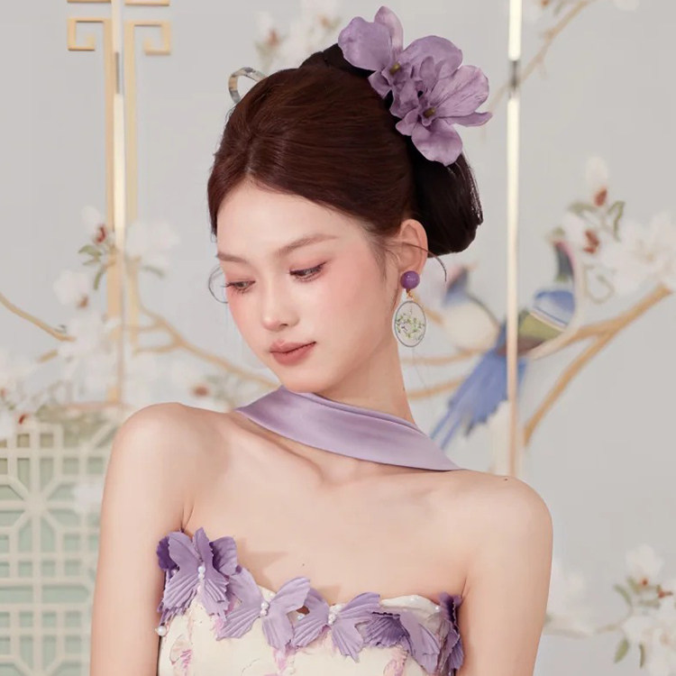 新娘丝带挂脖飘带纯色丝巾围巾绑包带领巾晚礼服晨袍服装饰品配饰图片