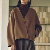 冬季 双面毛呢大衣 纸样裁剪图 25411 非成衣