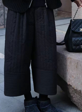 25393 保暖夹棉休闲8分裤-纸样裁剪图-（非成衣）