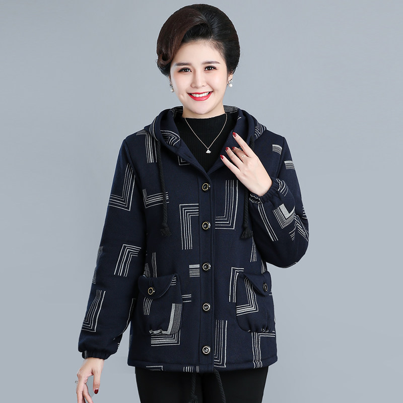 奶奶冬装棉衣外套中老年女装200斤胖太太棉服加肥特大码妈妈棉袄