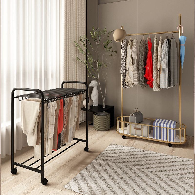 裤架衣架家用衣柜内置多功能可伸缩抽拉滑轨移动落地无痕收纳神器,收纳整理,裤/裙架,淘宝优惠券,粉丝福利购,淘宝优惠卷