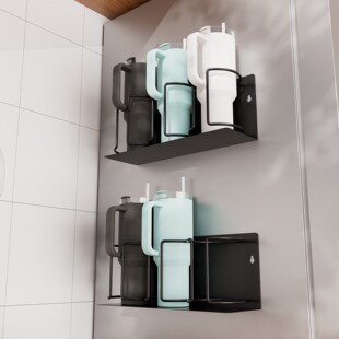 磁吸杯架冰箱侧面水杯架收纳一次性纸杯子取杯器厨房壁挂式置物架