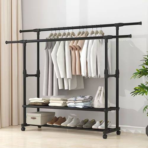 锦盛落地可调节伸缩晾晒架可移动