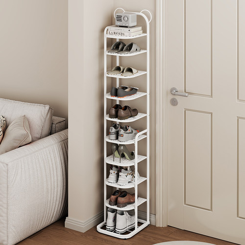 简易鞋架门口小窄铁艺折叠经济型