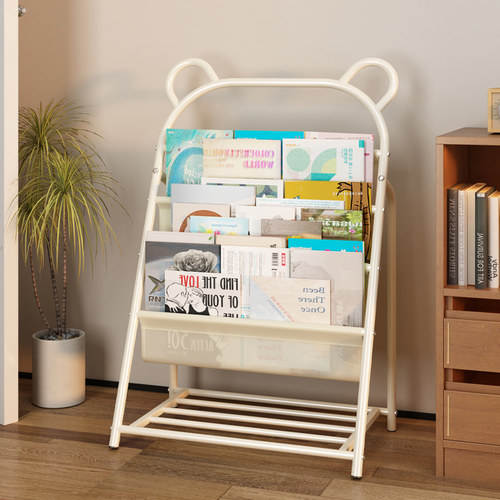 儿童书架玩具收纳架一体