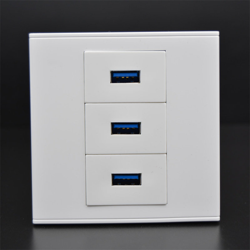 86型3.0版直插USB插座 3个USB数据连接网络面板 USB传输信号插座,电子/电工,电脑插座,淘宝优惠券,粉丝福利购,淘宝优惠卷