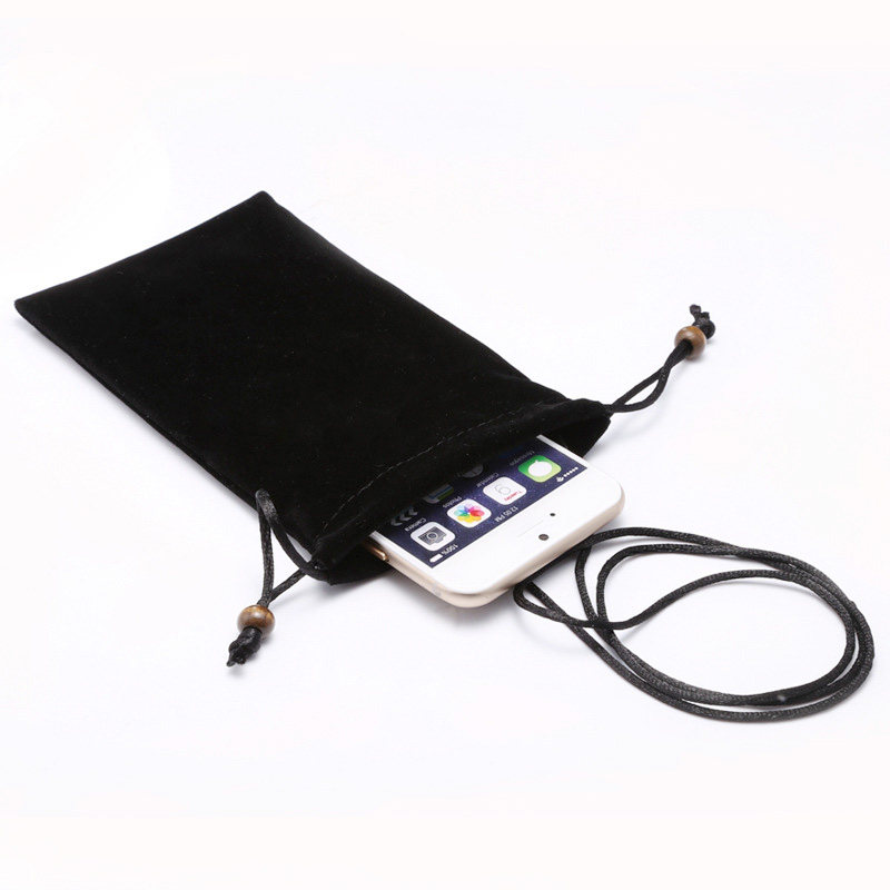 充电宝收纳包便携手机墨镜袋保护套绒布袋耳机数据线硬盘袋子束口图片