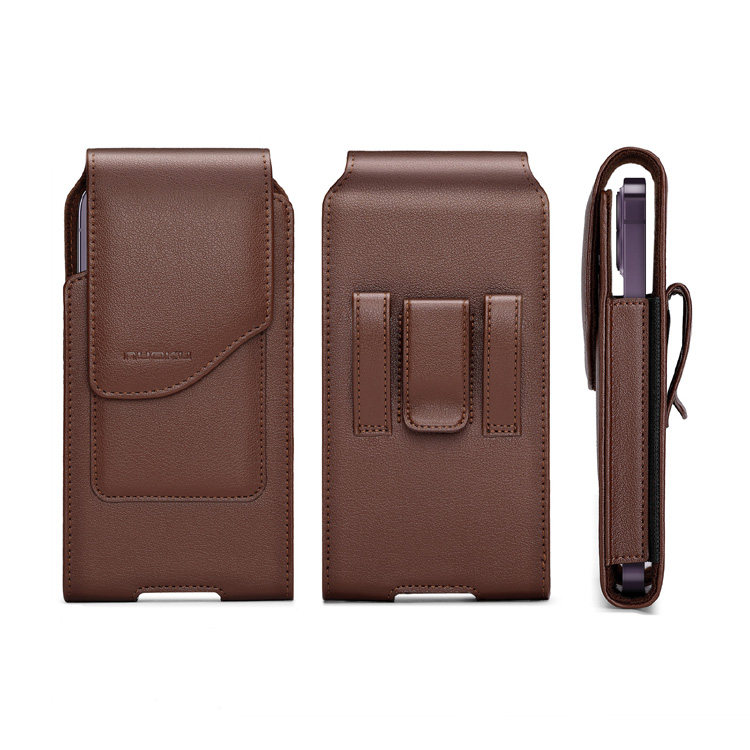 男士腰包运动裤腰包竖款挂腰皮套夹皮带腰套商务手机包穿皮带插卡