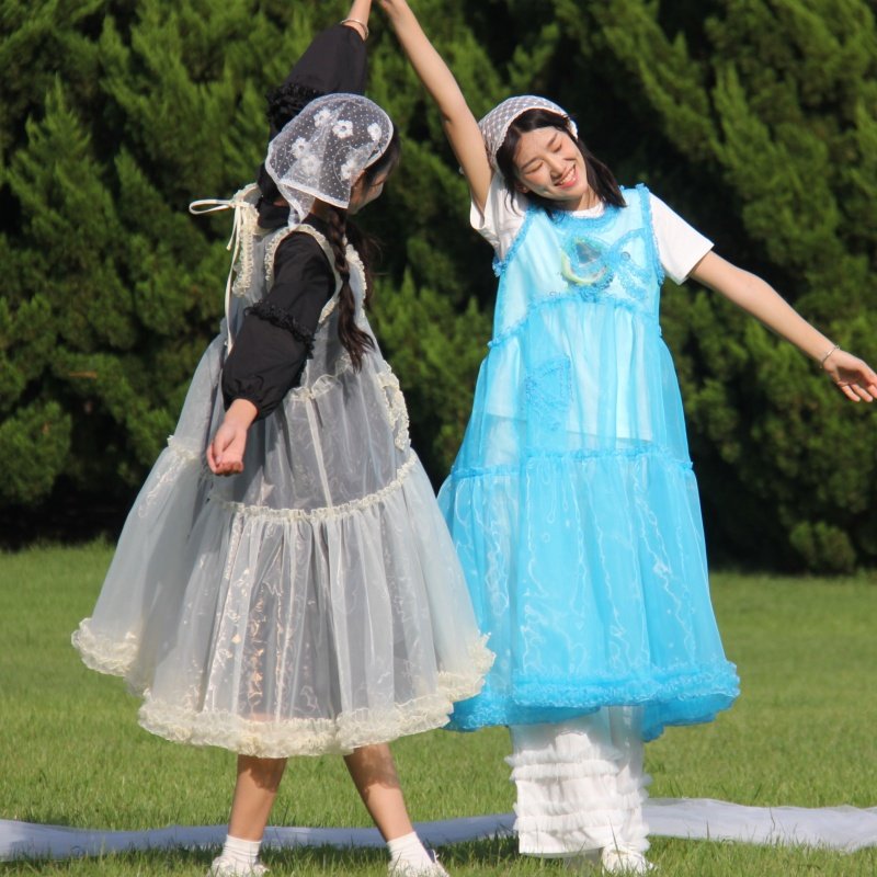 日系罩裙蝴蝶长款连衣裙透明叠穿纱裙设计感外搭叠穿透视无袖纱裙,个性定制/设计服务/DIY,连衣裙加工定制,淘宝优惠券,粉丝福利购,淘宝优惠卷